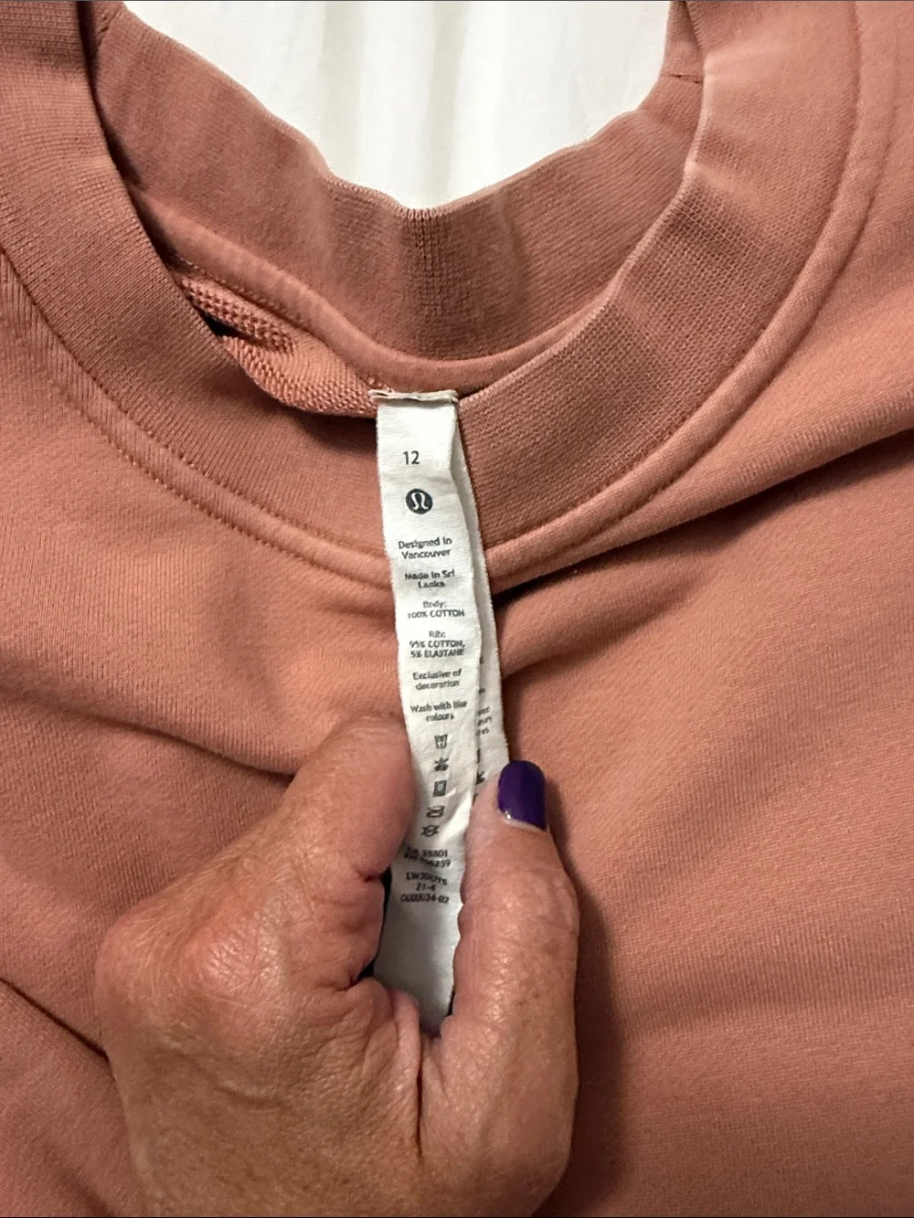 Lululemon Classic Crewneck Sweatshirt - Dusty Rose